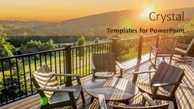  Presentation with sunshine - Presentation design featuring beautiful-dawn-sunshine-breaking-over background and a yellow colored foreground