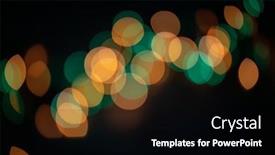  Presentation with decor - Cool new PPT layouts with beautiful-decor-with-christmas-lights backdrop and a black colored foreground