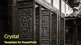  Presentation with beautiful tibet scenery in china - PPT theme having beautiful decoration in door background and a  colored foreground