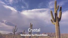  Presentation with arizona desert - Slide set with beautiful desert landscape in scottsdale background and a gray colored foreground