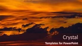  Presentation with sunlight - Slide deck enhanced with beautiful-dramatic-sunset-sky-bright background and a wine colored foreground