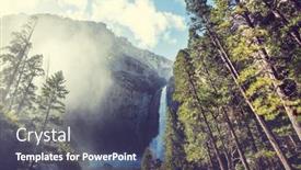  Presentation with yosemite - Amazing presentation having beautiful-early-spring-landscapes backdrop and a ocean colored foreground