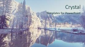  Presentation with beautiful landscapes - Slide deck consisting of beautiful early spring landscapes background and a  colored foreground