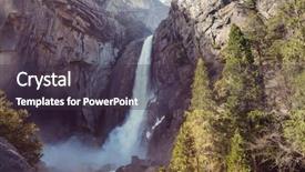  Presentation with yosemite - Slide deck with beautiful early spring landscapes background and a tawny brown colored foreground