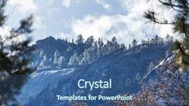  Presentation with yosemite - Presentation consisting of beautiful early spring landscapes background and a ocean colored foreground