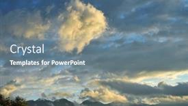  Presentation with ecuador - Amazing presentation theme having beautiful-ecuadorian-sunset-in-otavalo backdrop and a gray colored foreground