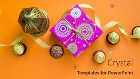  Presentation with eid - Colorful slide deck enhanced with beautiful-eid-celebration-background backdrop and a gold colored foreground