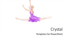  Presentation with dancing - PPT theme consisting of beautiful elegant bellet dancer dancing background and a  colored foreground
