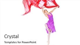  Presentation with dance beautiful couple dancing ballroom - Slide deck enhanced with vanilla shake with ice cream background and a soft green colored foreground.