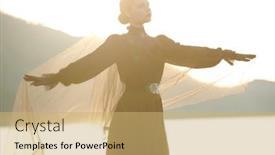  Presentation with black woman - PPT theme having beautiful-elegant-woman-in-black background and a yellow colored foreground