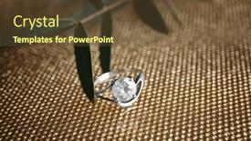  Presentation with engagement - Slides having beautiful engagement ring and plant on textured background background and a tawny brown colored foreground