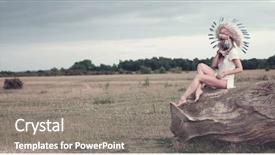  Presentation with ethnic relation - PPT theme consisting of beautiful ethnic lady with roach background and a  colored foreground