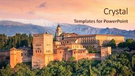  Presentation with arabic - Amazing presentation theme having beautiful evening time granada spain backdrop and a lemonade colored foreground