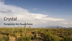  Presentation with phoenix - PPT theme featuring landscape near phoenix and scottsdale background and a soft green colored foreground