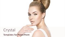  Presentation with creative - Colorful PPT layouts enhanced with beautiful-face-of-young-caucasian backdrop and a lemonade colored foreground