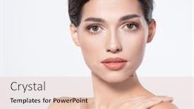  Presentation with beautiful skin - Audience pleasing slide deck consisting of beautiful-face-of-young-woman backdrop and a lemonade colored foreground