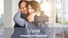  Presentation with bond - PPT theme having beautiful family of mother background and a gray colored foreground