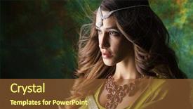  Presentation with arabic woman - PPT layouts having beautiful fashion indian woman portrait background and a tawny brown colored foreground