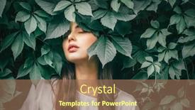  Presentation with girl model - Slide set having beautiful-fashion-model-girl-enjoying background and a  colored foreground