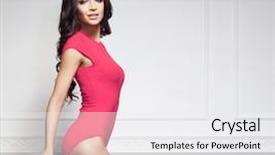  Presentation with abstract beautiful black pink glitter - Theme with beautiful fashion model in pink background and a white colored foreground