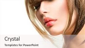  Presentation with haircut - Presentation consisting of beautiful fashion woman hairstyle for short hair fringe haircut beauty model girl portrait with hair style makeup isolated on a white background fashion woman portrait hair coloring background and a lemonade colored foreground