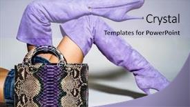  Presentation with leather bag - PPT layouts having beautiful fashionable batford high background and a light blue colored foreground