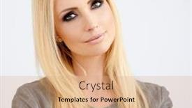  Presentation with makeup - Beautiful slide set featuring beautiful fashionable young woman wearing heavy eye makeup standing and looking at the camera backdrop and a coral colored foreground