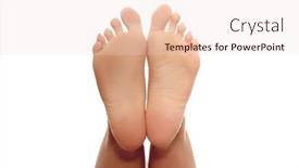  Presentation with upwards - Cool new PPT theme with beautiful-female-a-foot backdrop and a lemonade colored foreground