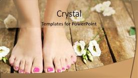  Presentation with rustic - PPT theme with beautiful female legs on rustic background and a  colored foreground