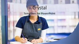  Presentation with paint - PPT layouts having beautiful female paint store clerk background and a  colored foreground