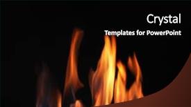  Presentation with black abstract - PPT theme enhanced with beautiful fire on a black background and a black colored foreground