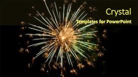  Presentation with celebration - PPT layouts consisting of birthday july 4th - beautiful fireworks in the sky background and a wine colored foreground