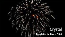  Presentation with celebration - Slides enhanced with beautiful-fireworks-in-the-sky background and a black colored foreground