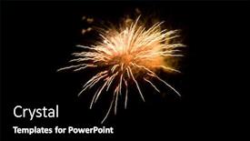  Presentation with celebration - Slide deck enhanced with beautiful-fireworks-in-the-sky background and a black colored foreground