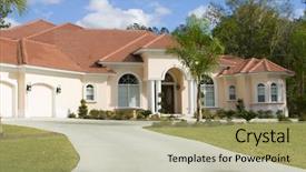  Presentation with florida - Audience pleasing slide deck consisting of beautiful florida house series -- more backdrop and a mint green colored foreground