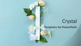  Presentation with flower beautiful lilac border - Audience pleasing PPT layouts consisting of beautiful flowers on color background backdrop and a light blue colored foreground