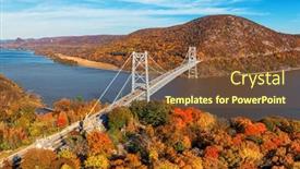  Presentation with fall foliage - Beautiful slides featuring beautiful-foliage-in-fall-aerial backdrop and a tawny brown colored foreground
