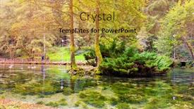  Presentation with public - Beautiful PPT theme featuring beautiful forest landscape bosnia and herzegovina public park vrelo bosne near sarajevo river bosna backdrop and a gold colored foreground