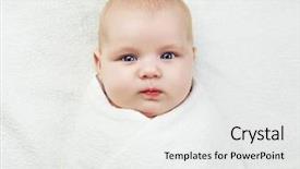  Presentation with baby bath - PPT theme having beautiful four months old baby background and a  colored foreground