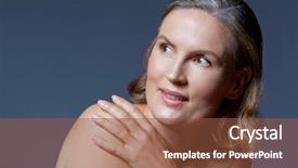  Presentation with beautiful skin - Amazing PPT layouts having beautiful-fourty-year-old-woman backdrop and a tawny brown colored foreground