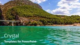  Presentation with alps - Amazing presentation having beautiful-french-alps-the-bridge backdrop and a ocean colored foreground