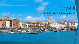  Presentation with tour - Presentation enhanced with beautiful-french-village-of-saint background and a  colored foreground