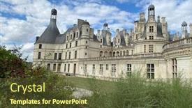  Presentation with world heritage - Amazing theme having beautiful-garden-of-chateau-de backdrop and a tawny brown colored foreground