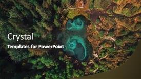  Presentation with clay - Slide set with beautiful geyser blue silver lake with thermal springs that periodically throw blue clay and silt from the ground aerial drone view aktash altai mountains russia background and a tawny brown colored foreground