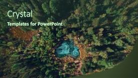  Presentation with stars blue silver - PPT theme enhanced with beautiful-geyser-blue-silver-lake background and a tawny brown colored foreground