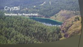  Presentation with lake - Colorful slide deck enhanced with beautiful-geyser-lake-with-thermal backdrop and a seafoam green colored foreground