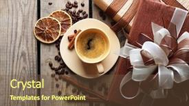  Presentation with coffee cup diary - Amazing presentation having beautiful gift cup with coffee backdrop and a  colored foreground