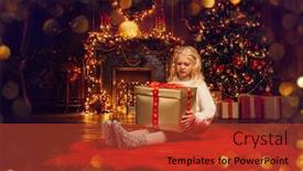  Presentation with miracle - Cool new slides with christmas happy new year miracle backdrop and a red colored foreground