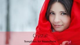  Presentation with magical - Amazing presentation design having beautiful-girl-on-the-street backdrop and a crimson colored foreground