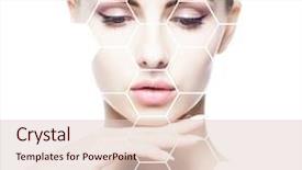  Presentation with plastic surgery - Slide set featuring beautiful girl plastic surgery background and a lemonade colored foreground